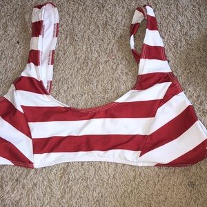 Womens size medium striped bikini top